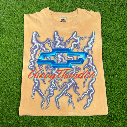 1990s Chevy Thunder Bleached Tee Size XL USED v16593