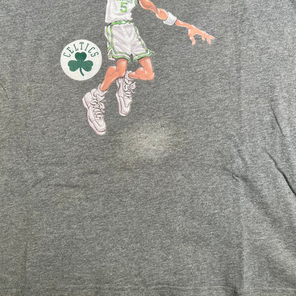 Adidas Boston Celtics Kevin Garnett Cartoon Tee Size Medium USED v17827