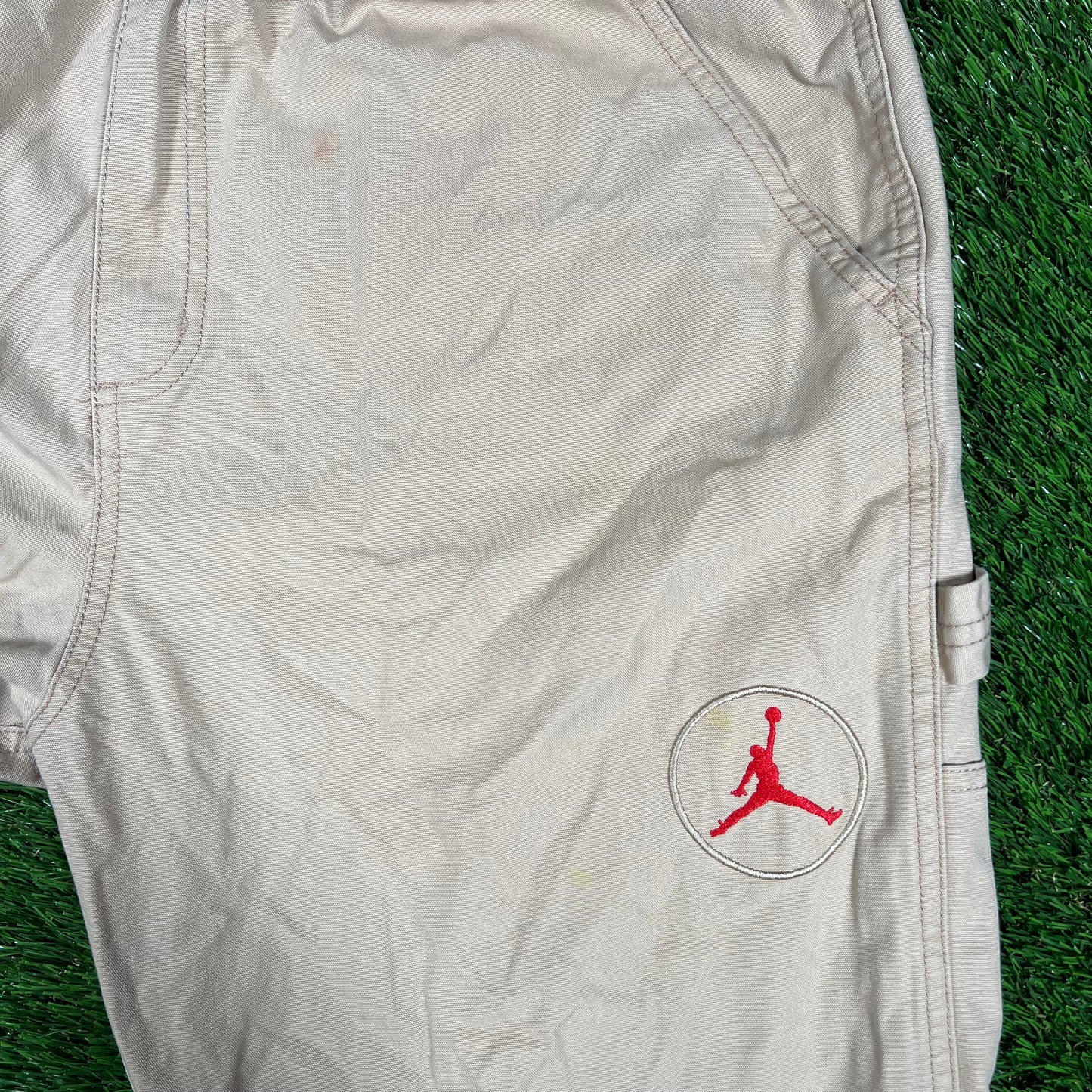 Jordan Travis Scott Kahki Work Wear Pants Size Medium USED x15114