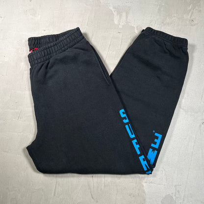 Supreme Washed Blue Logo Black Sweatpants (2026) Size Small NEW x18767