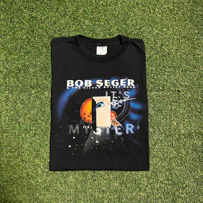 1998 Bob Seger Its a Mystery Black Tee Size Large USED v16136