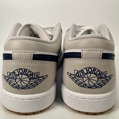 Jordan 1 Low Midnight Navy Neutral Grey Size 12.5 USED S17369