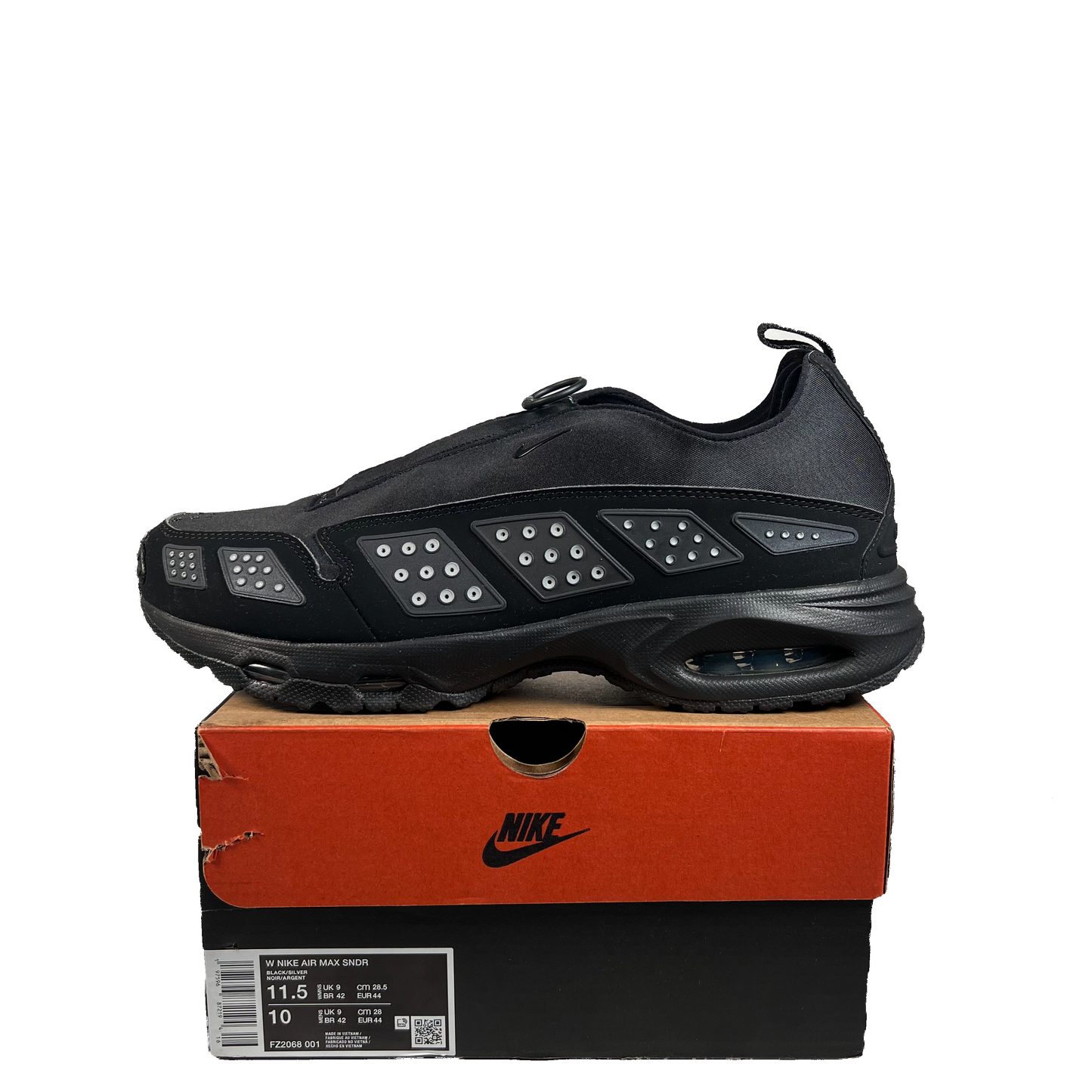 Nike Air Max Sunder Black Silver (2024) Size 10m / 11.5w USED s22227