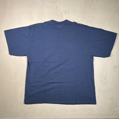 1999 David Cone 27 Up 27 Down Navy Tee Size XL USED v14154