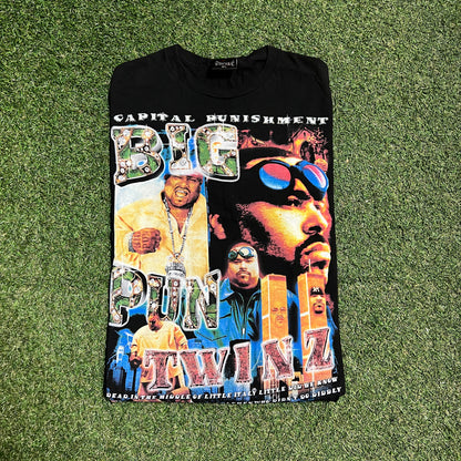 Dbruez Big Pun Modern Rap Style Black Tee Size XL USED x13669