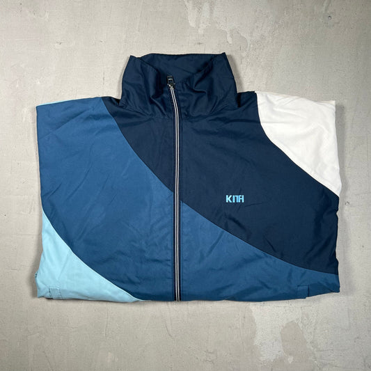 Kith Atlanta Blue Colorblock Windbreaker Size Medium USED x16864