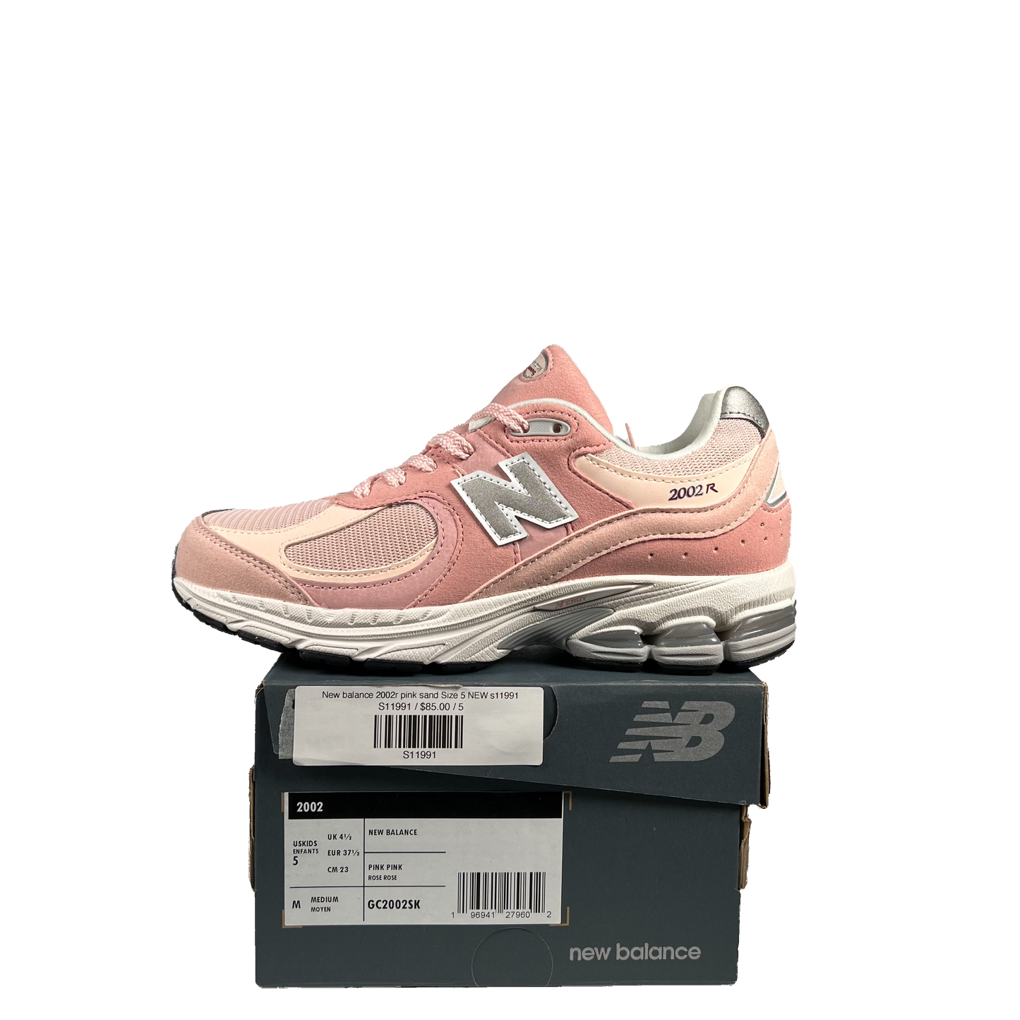 New balance 2002r pink sand Size 5 NEW s11991