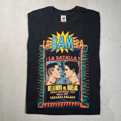 1995 Top Rank "La Batalla" Black Tee Size Large USED v19523