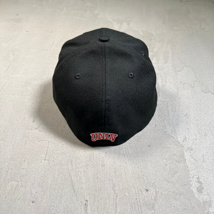 New Era UNLV National Champs 1990 Black Fitted Size 7.5 USED v19605