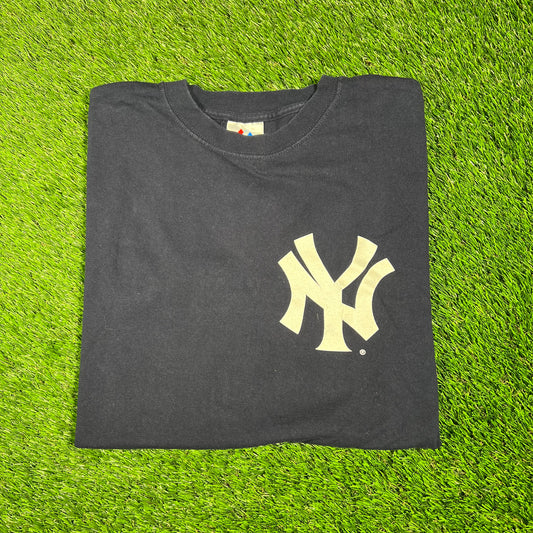2000s Alex Rodriguez Yankees Navy Team Tee Size Medium USED v17505