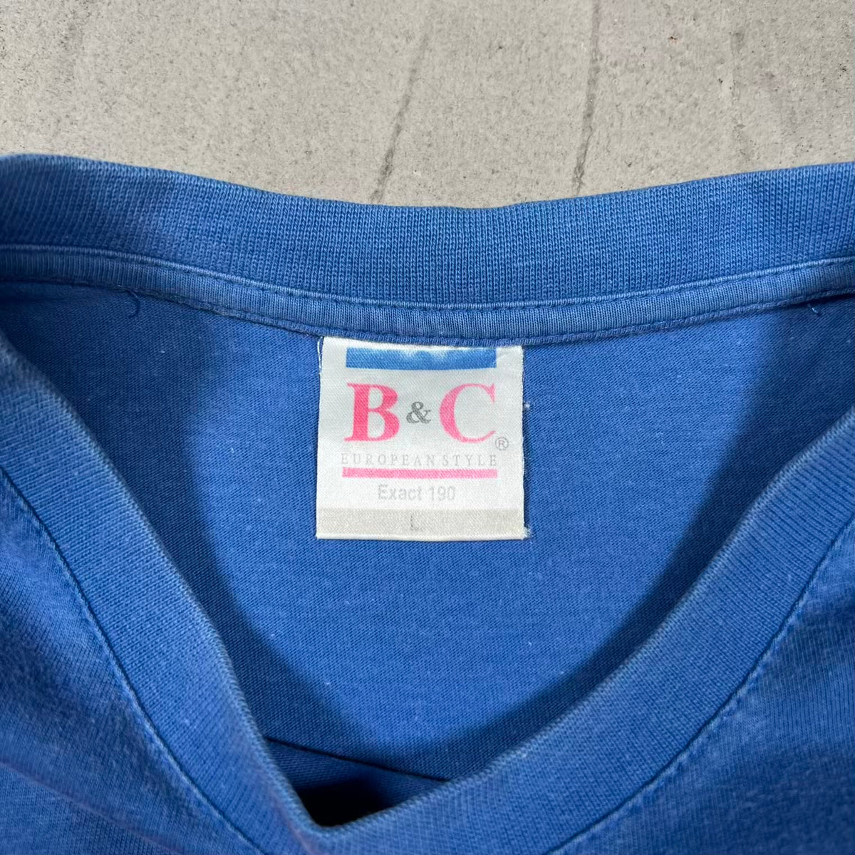 Y2K Ed Banger Records Blue Tee Size Large USED v20118