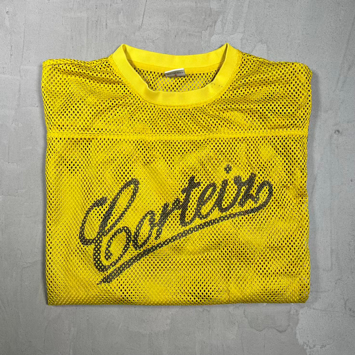 Corteiz Open Mesh Panel Jersey Yellow (2025) Size XL USED x18521