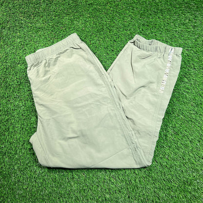 Supreme Ankle Logo Olive Green Track Pants (2021) Size XL USED x16506