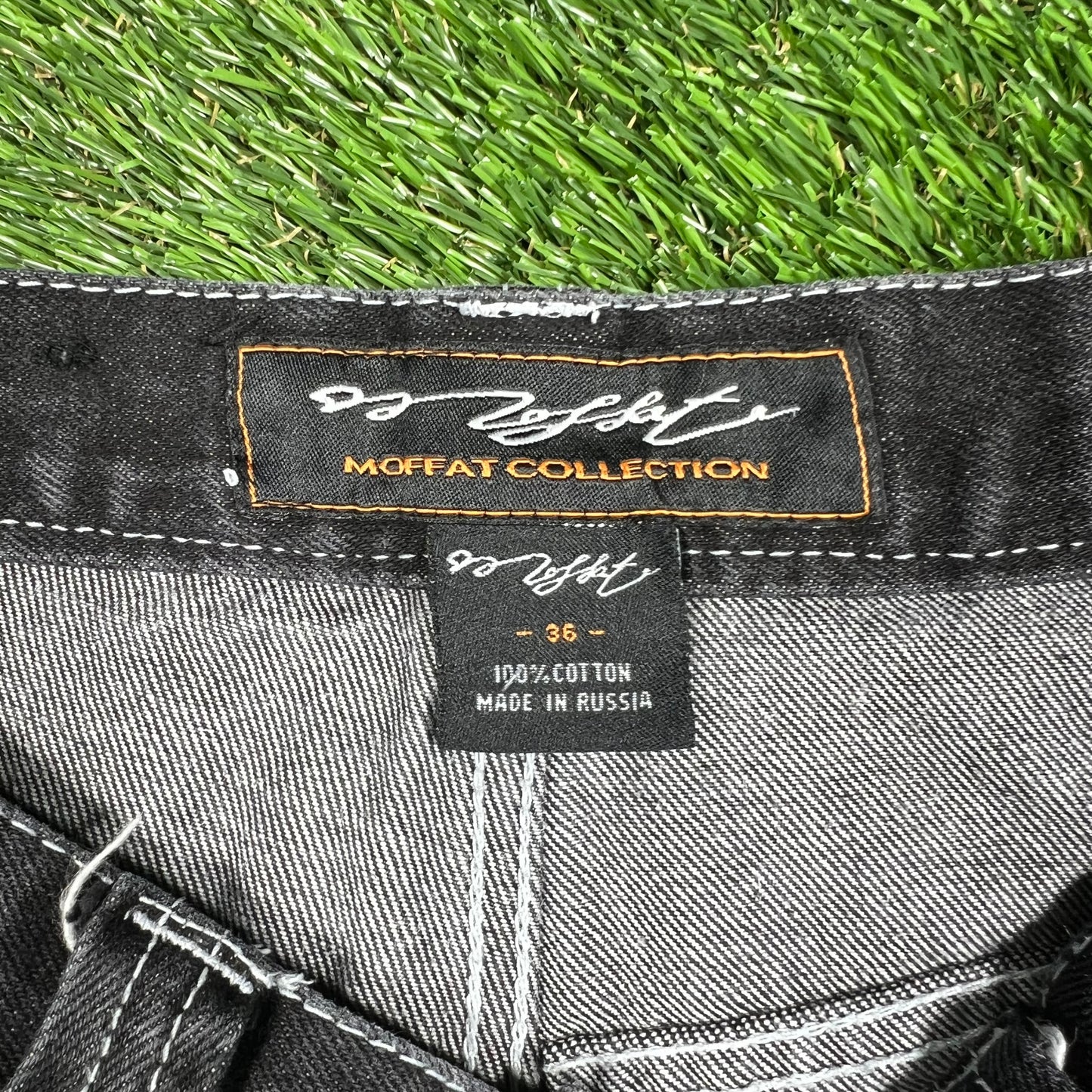 Y2K Moffat Collection Black Denim Jeans Size 36 USED v17023