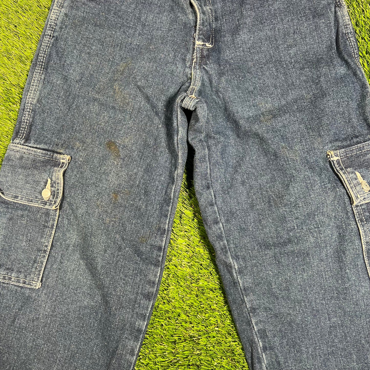 1990s Pokemon Bleu Max Blue Jeans Size XS USED v17936