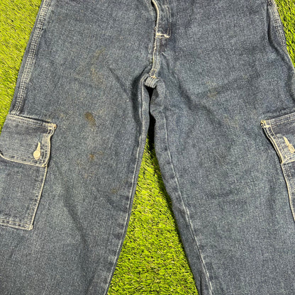 1990s Pokemon Bleu Max Blue Jeans Size XS USED v17936