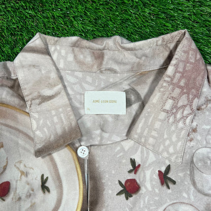 Aime Leon Dore ALD Dinner Scene Leisure Shirt Size XL USED x16548