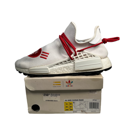 Adidas Pharrell Human Made White Red (2019) Size 11 USED s17617