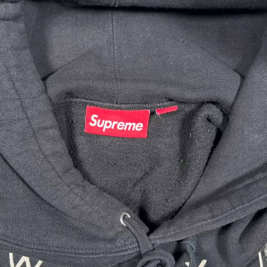 Supreme Champions Studded Black Hoodie (2024) Size Large USED x18948