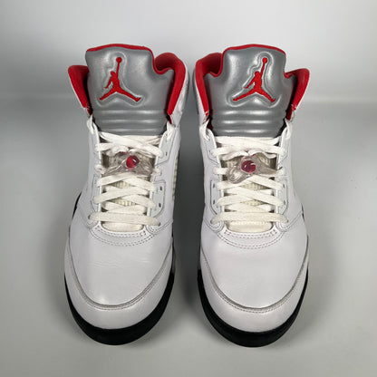 Jordan 5 Fire Red Silver Tongue (2020) Size 10.5 USED s17804