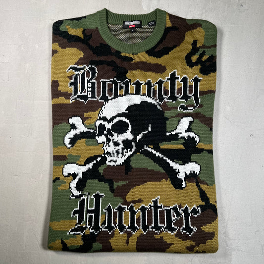 Supreme Bounty Hunter Sweater Woodland Camo (2023) Size Large USED x17098
