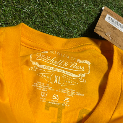 Mitchell and Ness Lakers #13 Chamberland Yellow Tee Size XL NEW v16067