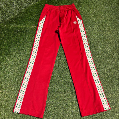 Casablanca Tennis Club Red Sweatpants Size Small USED x14155