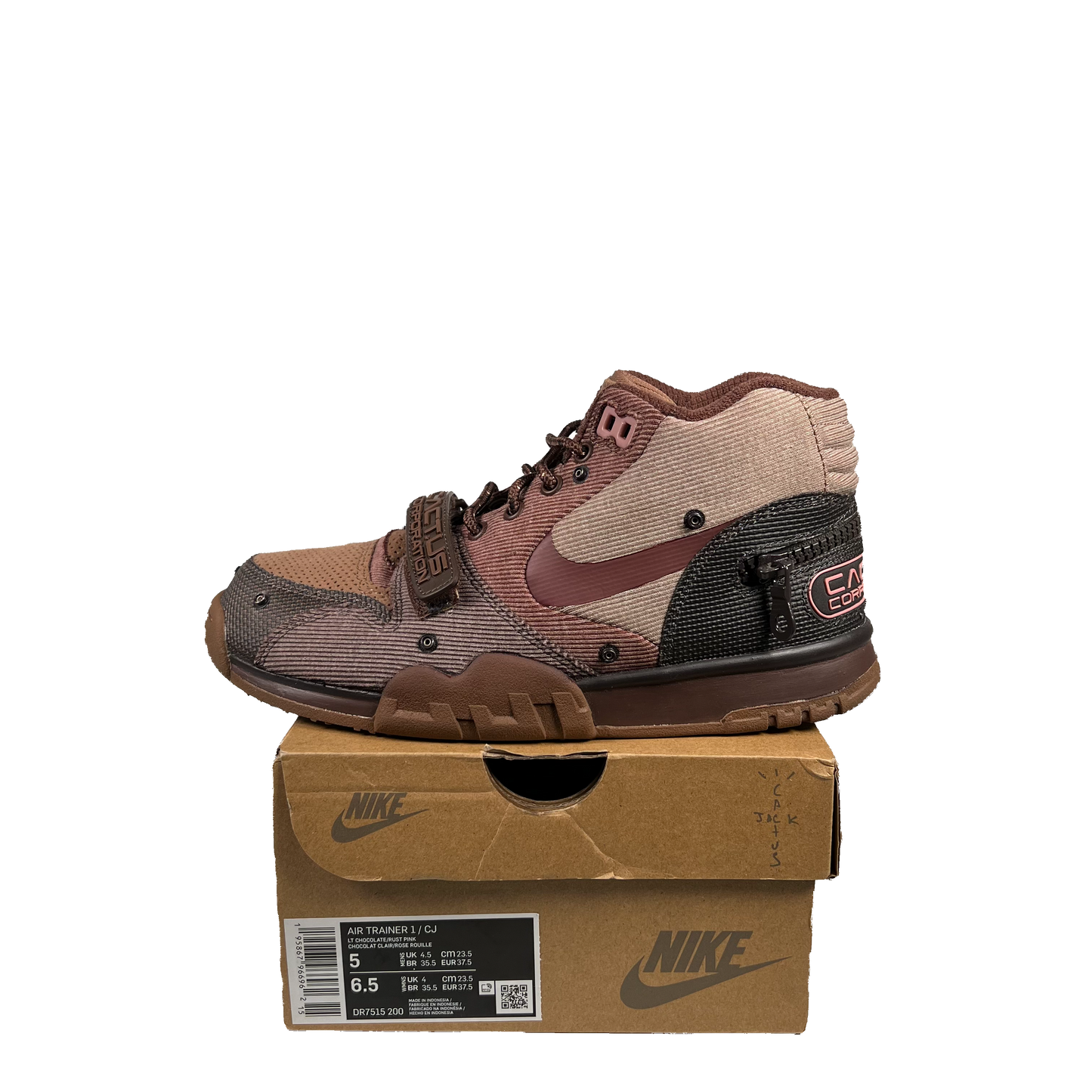 Nike Air Trainer 1 Travis Scott Wheat (2022) Size 5 USED s19515