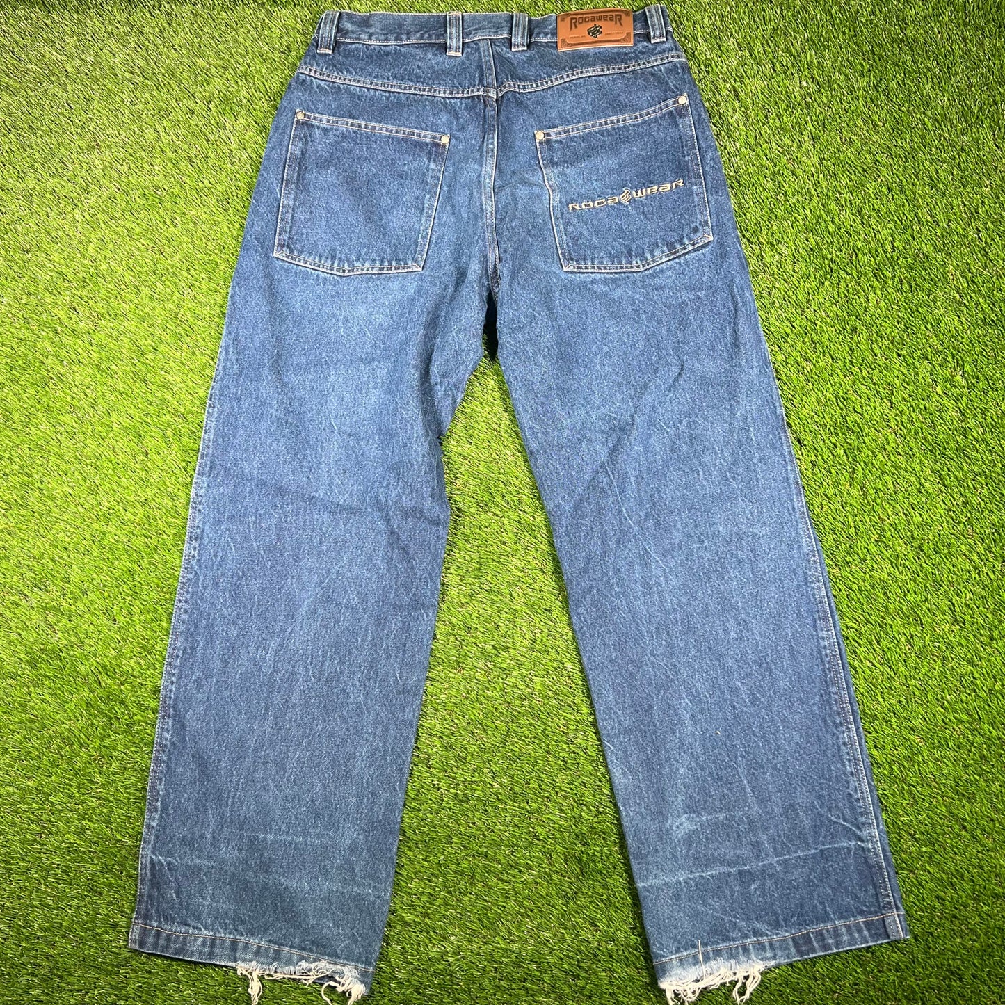 1990s Roca Wear Blue Jeans Size 36 USED v17018