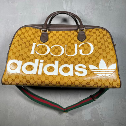 Gucci x Adidas Large Duffle Bag Beige/Brown X12550