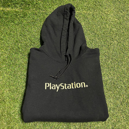 Cactus Jack Playstation Black Hoodie Size Medium USED x13806