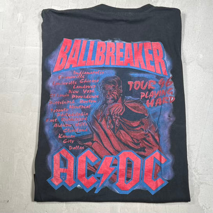 1996 ACDC Ball Breaker Tour Black Tee Size Large USED v20157