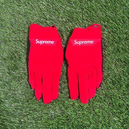 Supreme Fox Racing Red Biking Gloves Size Medium USED x14897