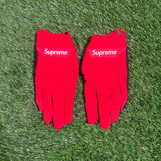 Supreme Fox Racing Red Biking Gloves Size Medium USED x14897