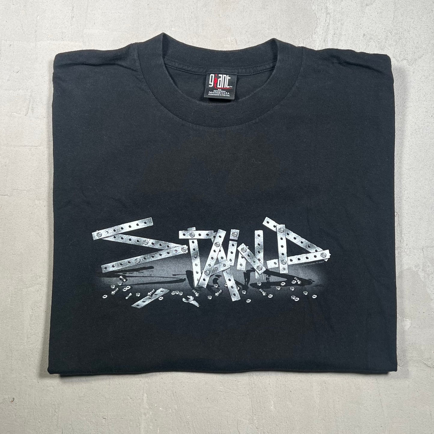Staind 2003 Tour Gaint Tag Black Tee Size XL USED v13271