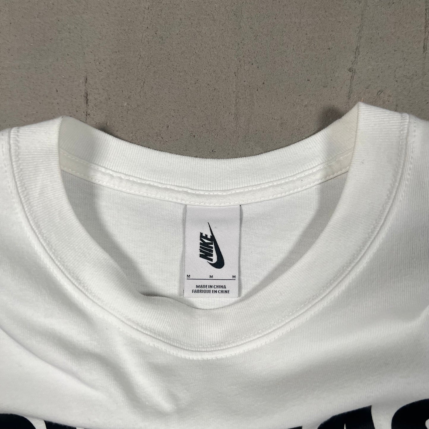 Stussy Nike "Increase the Peace" White Tee Size Medium USED x15604
