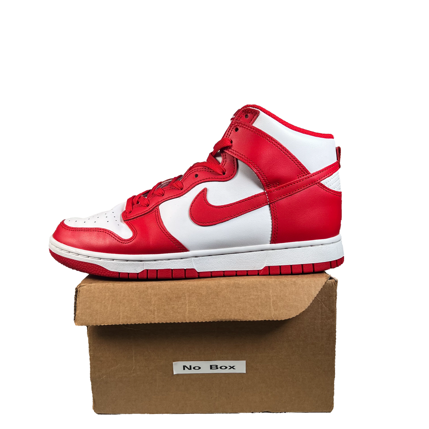 Nike Dunk High Championship White Red (2021) Size 9.5 USED s22379