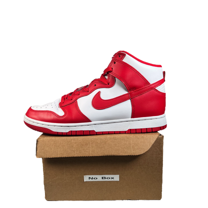 Nike Dunk High Championship White Red (2021) Size 9.5 USED s22379