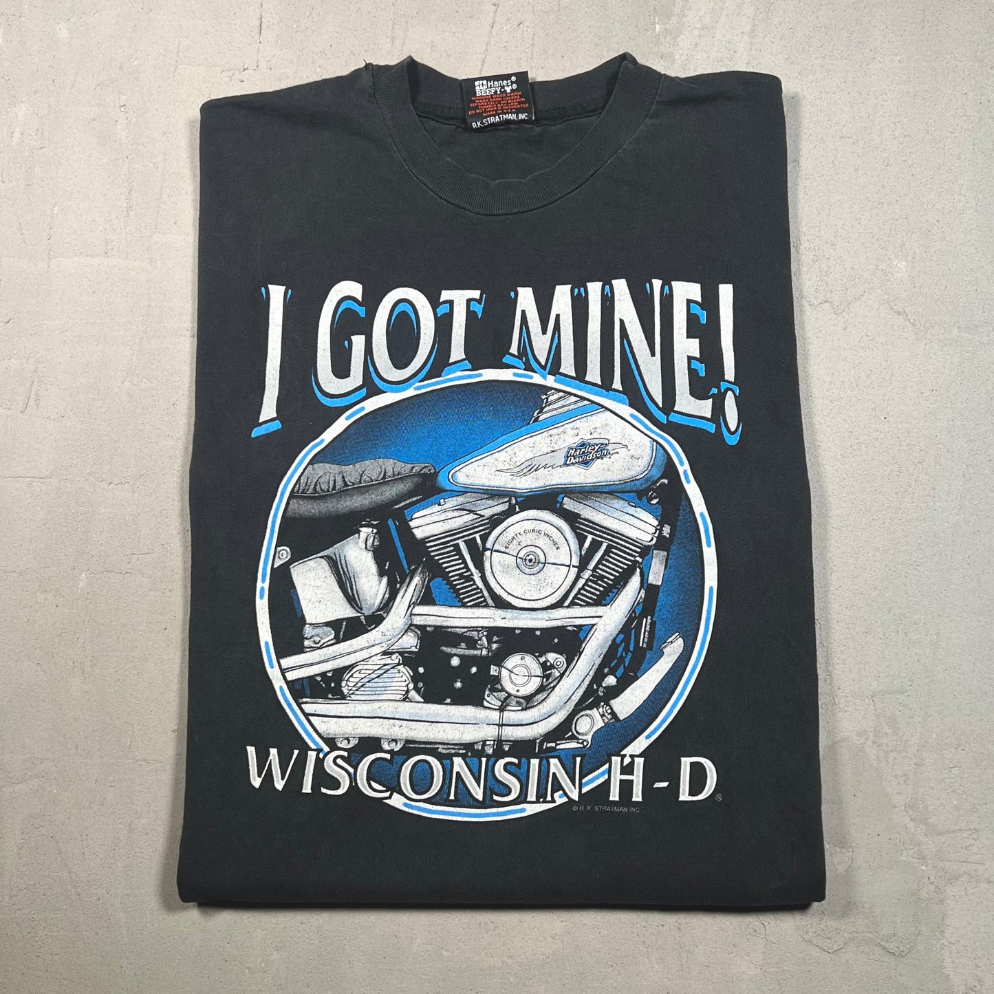 1990s Harley Davidson "I Got Mine" Black Cutoff Tee Size XXL USED v18986