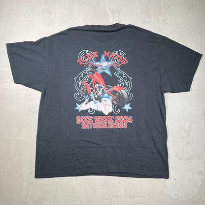2004 Ride Hard Bike Week Daytona Beach Black Tee Size XL USED v20055