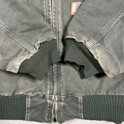 Y2K Carhartt Green Workwear Zip Up Jacket Size XL USED v19219