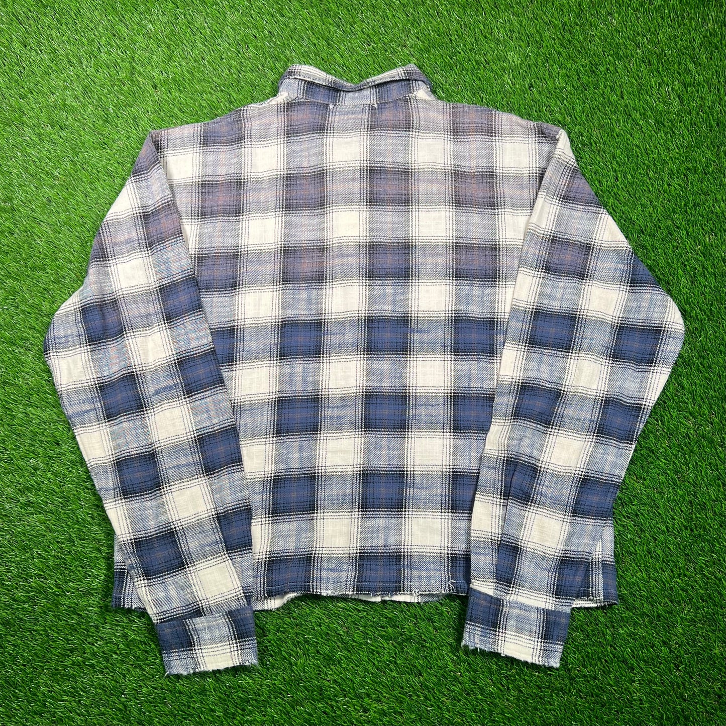 Vale Rhinestone Flannel Button Up Shirt Size XL NEW x16750