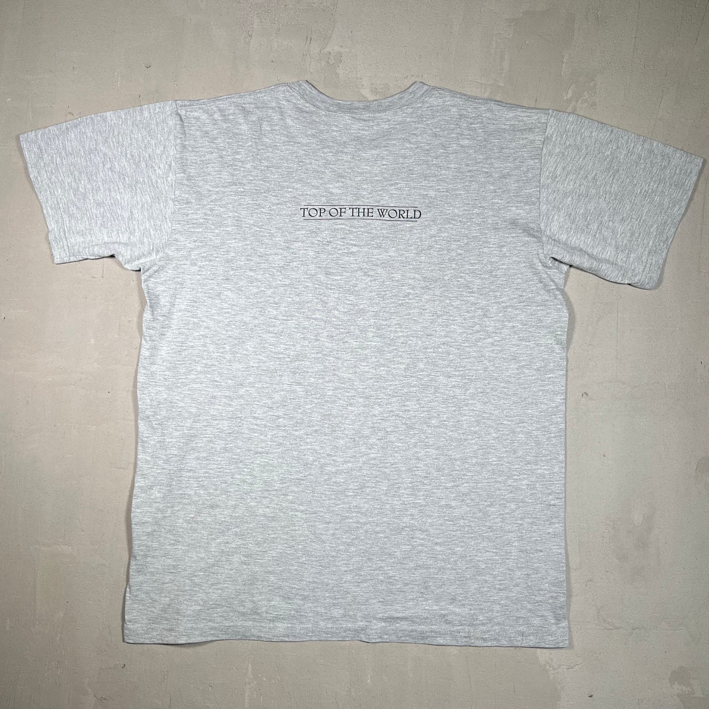 1999 Navy Ssur 'man On Fire Grey Tee Size XL USED x17122