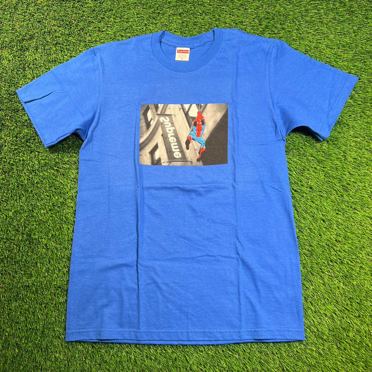 Supreme Blue Spider Man Tee (2026) Size Small NEW x16472