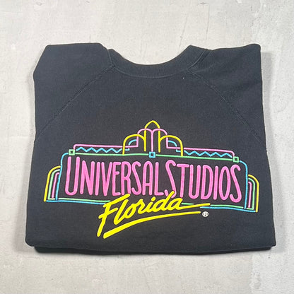 1990s Universal Studios Florida Black Crewneck Size Small USED v19168