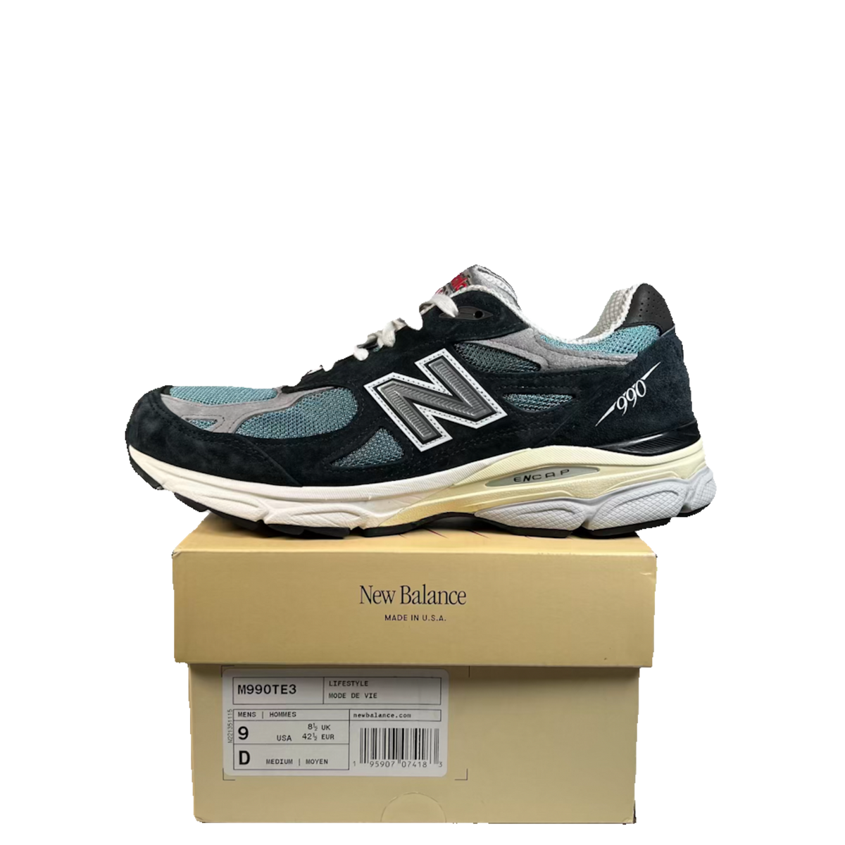 New Balance 990v3 MiUSA Teddy Santis Navy Castlerock (2022) Size 9 USED s23455