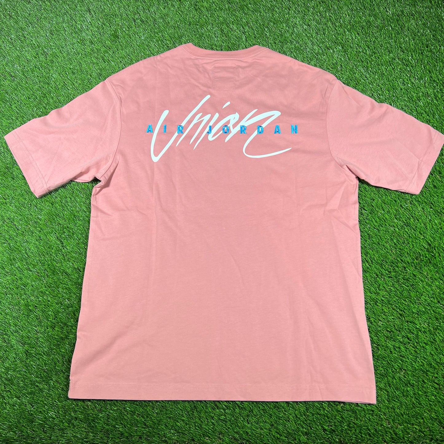 Jordan Union LA Jordan Dunking Salmon Tee Size Medium USED x14665