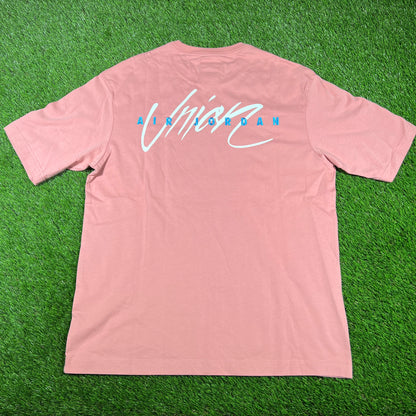 Jordan Union LA Jordan Dunking Salmon Tee Size Medium USED x14665