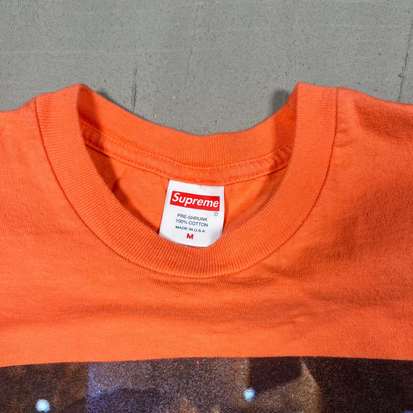 Supreme King Of New York Neon Orange Tee (2019) Size Medium USED x17111