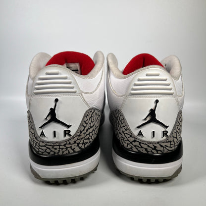 Jordan 3 White Cement Golf (2017) Size 12 USED s3293